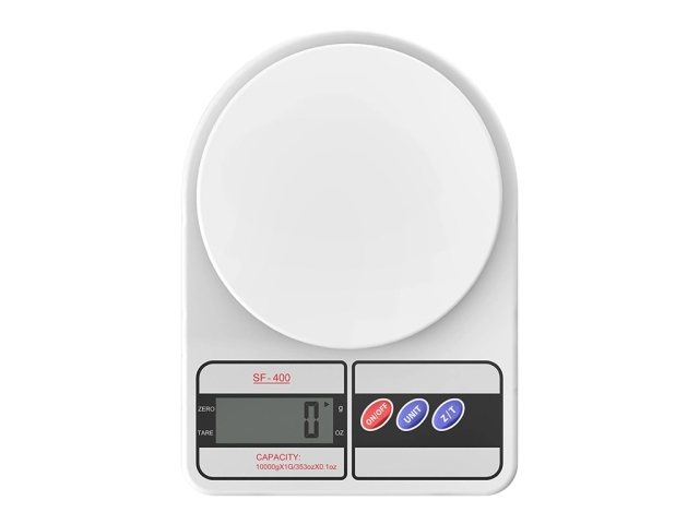 Economic Kitchen scale 10kg capacity, Model No.: MAYA (can add USB recharging function )