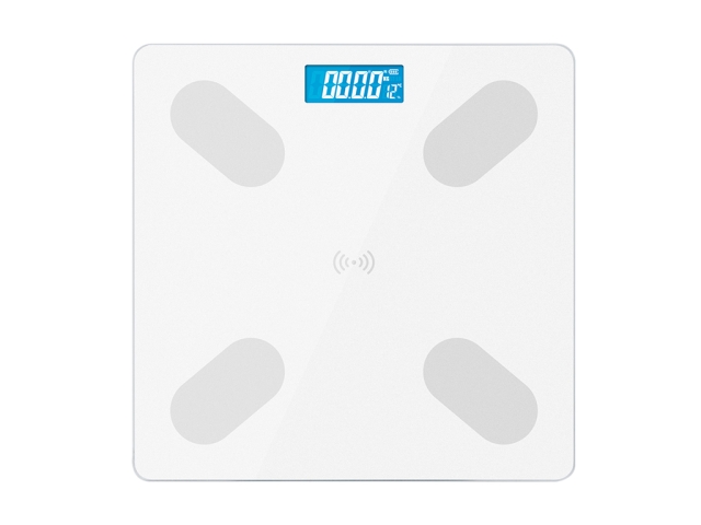 Enomonic Smart body fat scale, can show room temperature & can add USB recharging function )