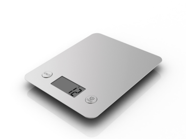Stainless steel kitchen scale with led backlight