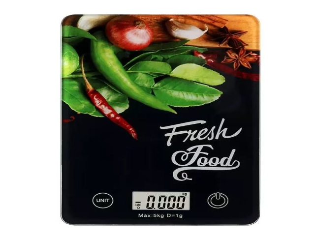 kitchen scale with pattern design